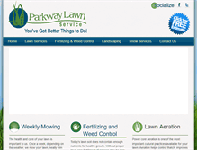 Tablet Screenshot of parkwaylawn.com